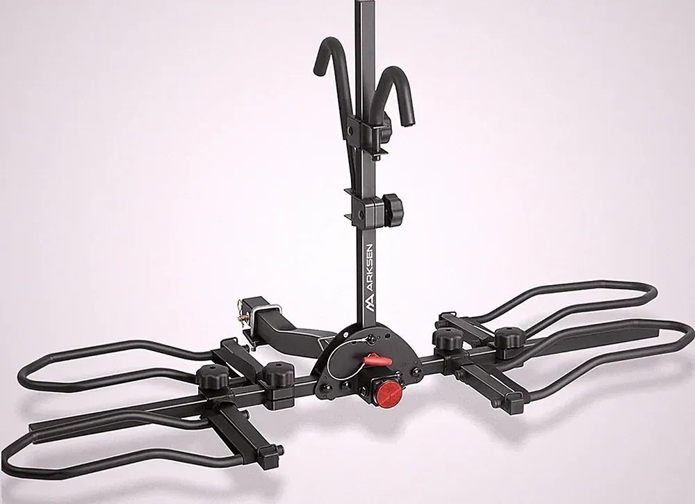 ARKSEN 2 Bike Hitch RackPlatform150lbs Cap for E Bike Fat Tire Fits 2in Receiver