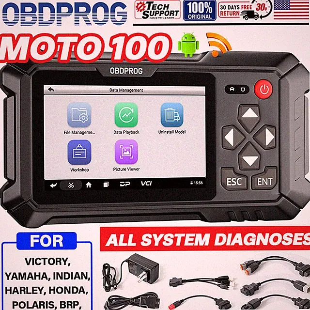 for Polaris Yamah Indian Motorcycle All System Diagnostic Tool Moto OBD2 Scanner