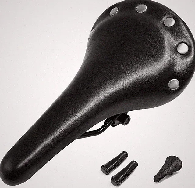 NEW! Universal Bicycle Seat With Silver Studs and Coordinating Handlebar Grips