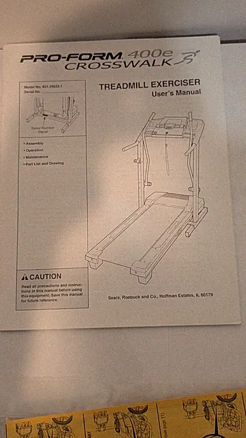 Proform XP 440 R Exercise Bike Users Manual Only Owners Operators Instructions