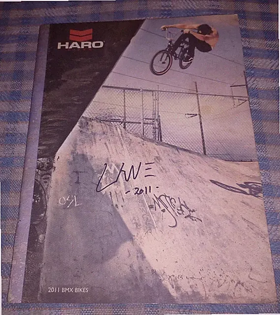 SIGNED AUTOGRAPHED Haro Bmx Bikes 2011 Dealer Product Manual Catalog PROMO VTG