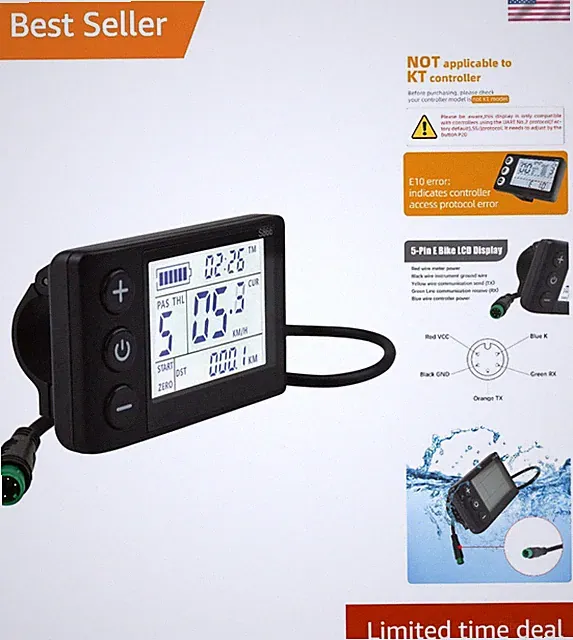 User-Friendly Wireless LCD Speedometer for Electric Bicycles - Easy Installation